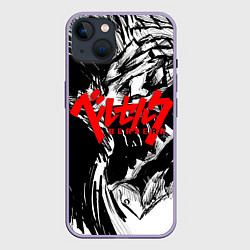 Чехол для iPhone 14 Plus БЕРСЕРК РИСУНОК BERSERK, цвет: 3D-серый