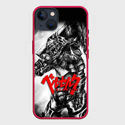 Чехол для iPhone 14 Plus BERSERK ANIME БЕРСЕРК, цвет: 3D-малиновый