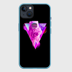 Чехол для iPhone 14 Plus Открытый Космос Астронавт, цвет: 3D-голубой