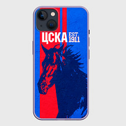 Чехол для iPhone 14 Plus ЦСКА ФК, цвет: 3D-серый