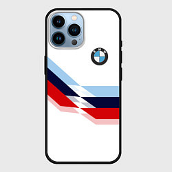 Чехол для iPhone 14 Pro Max BMW БМВ WHITE, цвет: 3D-черный