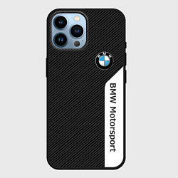 Чехол для iPhone 14 Pro Max BMW CARBON БМВ КАРБОН, цвет: 3D-черный
