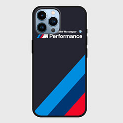 Чехол для iPhone 14 Pro Max BMW M Performance, цвет: 3D-черный
