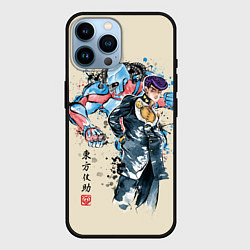 Чехол для iPhone 14 Pro Max Приключения ДжоДжо, цвет: 3D-черный