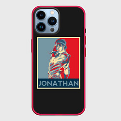 Чехол для iPhone 14 Pro Max Jonathan JoJo, цвет: 3D-малиновый