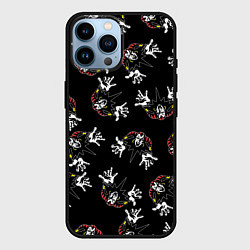 Чехол для iPhone 14 Pro Max КОРОЛЬ И ШУТ ЛОГО ПАТТЕРН, цвет: 3D-черный
