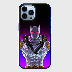 Чехол для iPhone 14 Pro Max JOJO KILLER QUEEN КОРОЛЕВА УБИЙЦА FIRE STYLE, цвет: 3D-тёмно-синий