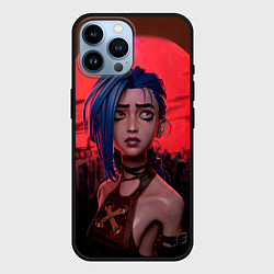 Чехол для iPhone 14 Pro Max Закат - League Of Legends Джинкс, цвет: 3D-черный