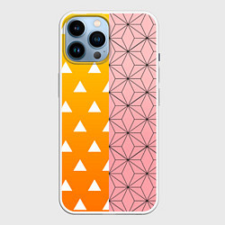 Чехол для iPhone 14 Pro Max ЗЕНИТЦУ НЕЗУКО КЛИНОК РАССЕКАЮЩИЙ ДЕМОНОВ, цвет: 3D-белый