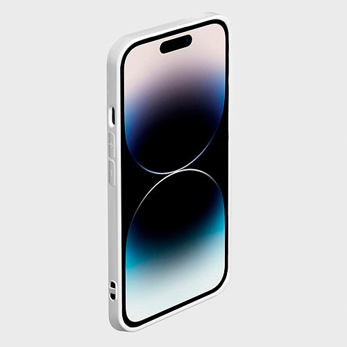 Чехол iPhone 14 Pro Max Реал мадрид / 3D-Белый – фото 2