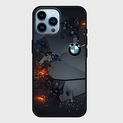 Чехол для iPhone 14 Pro Max BMW explosion, цвет: 3D-черный