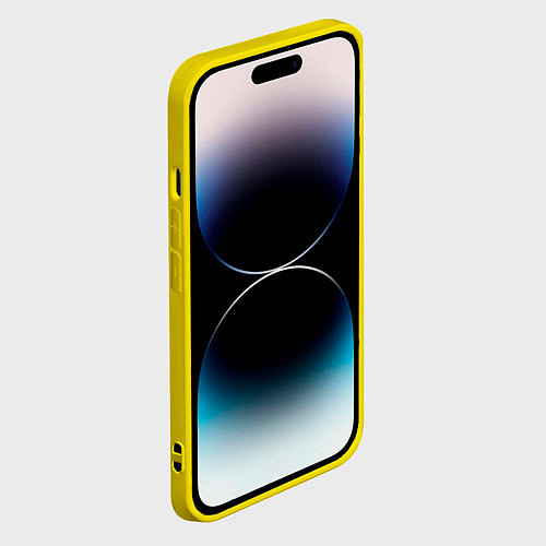 Чехол iPhone 14 Pro Max Крaсная панда / 3D-Желтый – фото 2