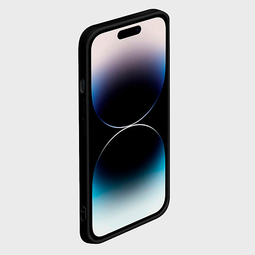 Чехол iPhone 14 Pro Max Милая лисица кицунэ / 3D-Черный – фото 2