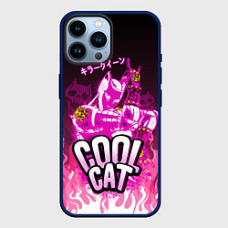 Чехол для iPhone 14 Pro Max Killer Queen - Розовый огонь, цвет: 3D-тёмно-синий