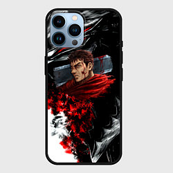 Чехол для iPhone 14 Pro Max Berserk anime logo, цвет: 3D-черный