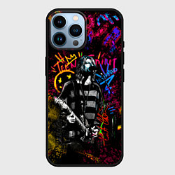 Чехол для iPhone 14 Pro Max Nirvana краски звука, цвет: 3D-черный