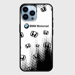 Чехол для iPhone 14 Pro Max BMW x honda pattern, цвет: 3D-черный