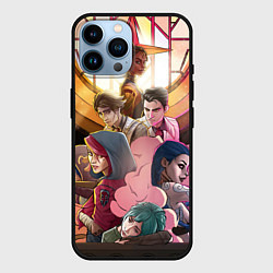Чехол для iPhone 14 Pro Max Герои Arcane, цвет: 3D-черный