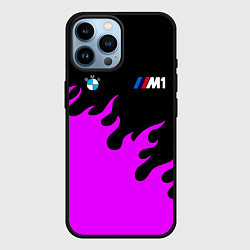 Чехол для iPhone 14 Pro Max BMW flame, цвет: 3D-черный