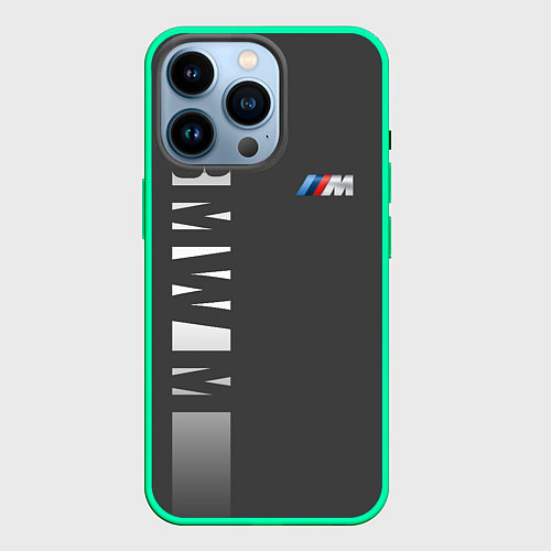 Чехол iPhone 14 Pro BMW 2018 M Sport / 3D-Мятный – фото 1