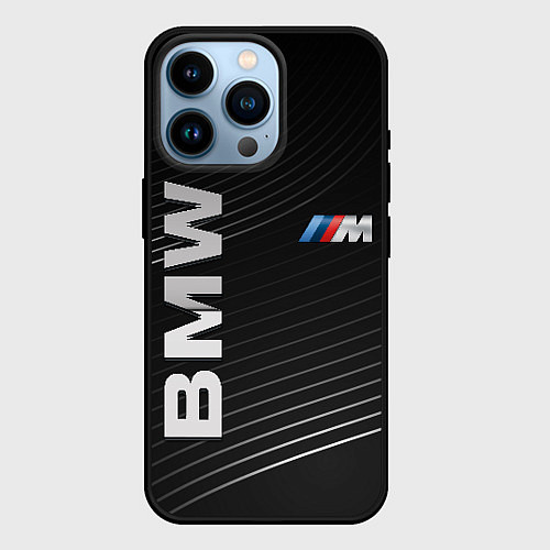 Чехол iPhone 14 Pro BMW / 3D-Черный – фото 1