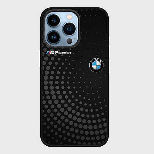 Чехол iPhone 14 Pro BMW / 3D-Черный – фото 1