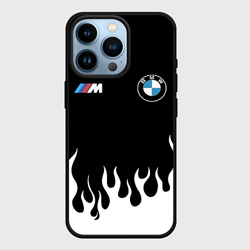 Чехол iPhone 14 Pro BMW БМВ / 3D-Черный – фото 1