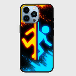 Чехол для iPhone 14 Pro PORTAL, цвет: 3D-черный