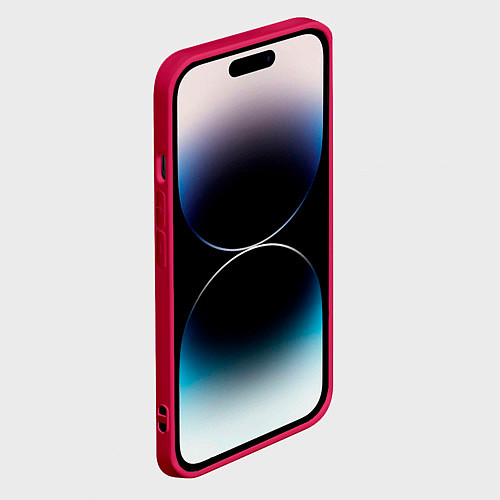Чехол iPhone 14 Pro Пикачу / 3D-Малиновый – фото 2