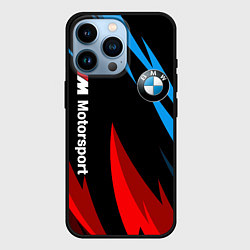 Чехол для iPhone 14 Pro BMW Логотип Узор, цвет: 3D-черный