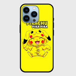 Чехол для iPhone 14 Pro Пикачу Пика Пика в костюме, цвет: 3D-черный
