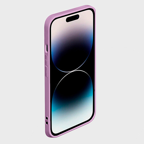 Чехол iPhone 14 Pro Noize mc брызги / 3D-Сиреневый – фото 2