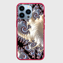 Чехол для iPhone 14 Pro Авангардный фрактальный паттерн Avant-garde fracta, цвет: 3D-малиновый