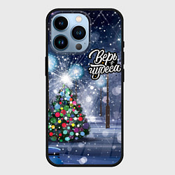 Чехол для iPhone 14 Pro Новогодняя ёлочка, цвет: 3D-черный
