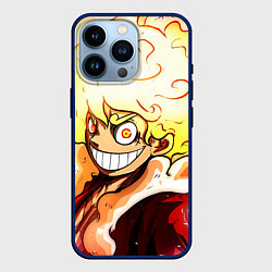 Чехол для iPhone 14 Pro Луффи 5 гир бог Ника - One Piece, цвет: 3D-тёмно-синий