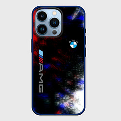 Чехол для iPhone 14 Pro Bmw true colors, цвет: 3D-тёмно-синий