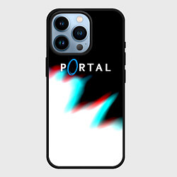 Чехол для iPhone 14 Pro Portal game blink color, цвет: 3D-черный