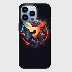 Чехол для iPhone 14 Pro Символ покемона, цвет: 3D-черный