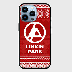 Чехол для iPhone 14 Pro Новогодний Linkin Park 2024, цвет: 3D-черный