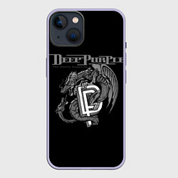 Чехол для iPhone 14 Deep Purple: Dark Dragon, цвет: 3D-светло-сиреневый