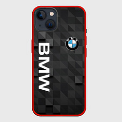 Чехол для iPhone 14 BMW, цвет: 3D-красный