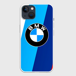 Чехол для iPhone 14 BMW, цвет: 3D-белый