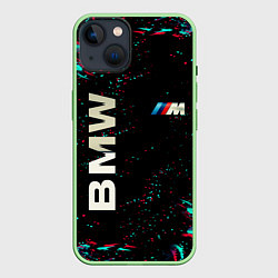 Чехол для iPhone 14 BMW, цвет: 3D-салатовый