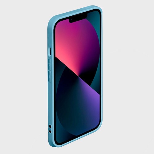 Чехол iPhone 14 Пикачу и корги / 3D-Голубой – фото 2