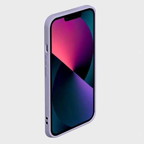 Чехол iPhone 14 Пикачу на природе / 3D-Светло-сиреневый – фото 2