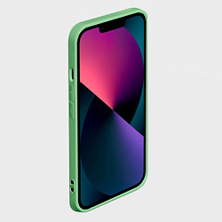 Чехол для iPhone 14 Пикачу летчик, цвет: 3D-салатовый — фото 2