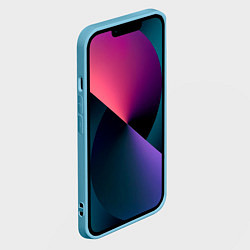 Чехол для iPhone 14 MERRY CHRISTMAS ПИКАЧУ 2022 ПОКЕМОНЫ, цвет: 3D-голубой — фото 2
