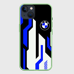 Чехол для iPhone 14 БМВ BMW AUTO, цвет: 3D-салатовый