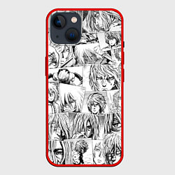 Чехол для iPhone 14 Сага о Винланде pattern, цвет: 3D-красный