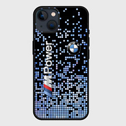 Чехол для iPhone 14 BMW - M Power - pattern, цвет: 3D-черный